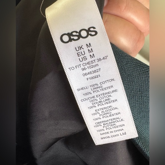 ASOS Green Bomber Jacket - Picture 4 of 8